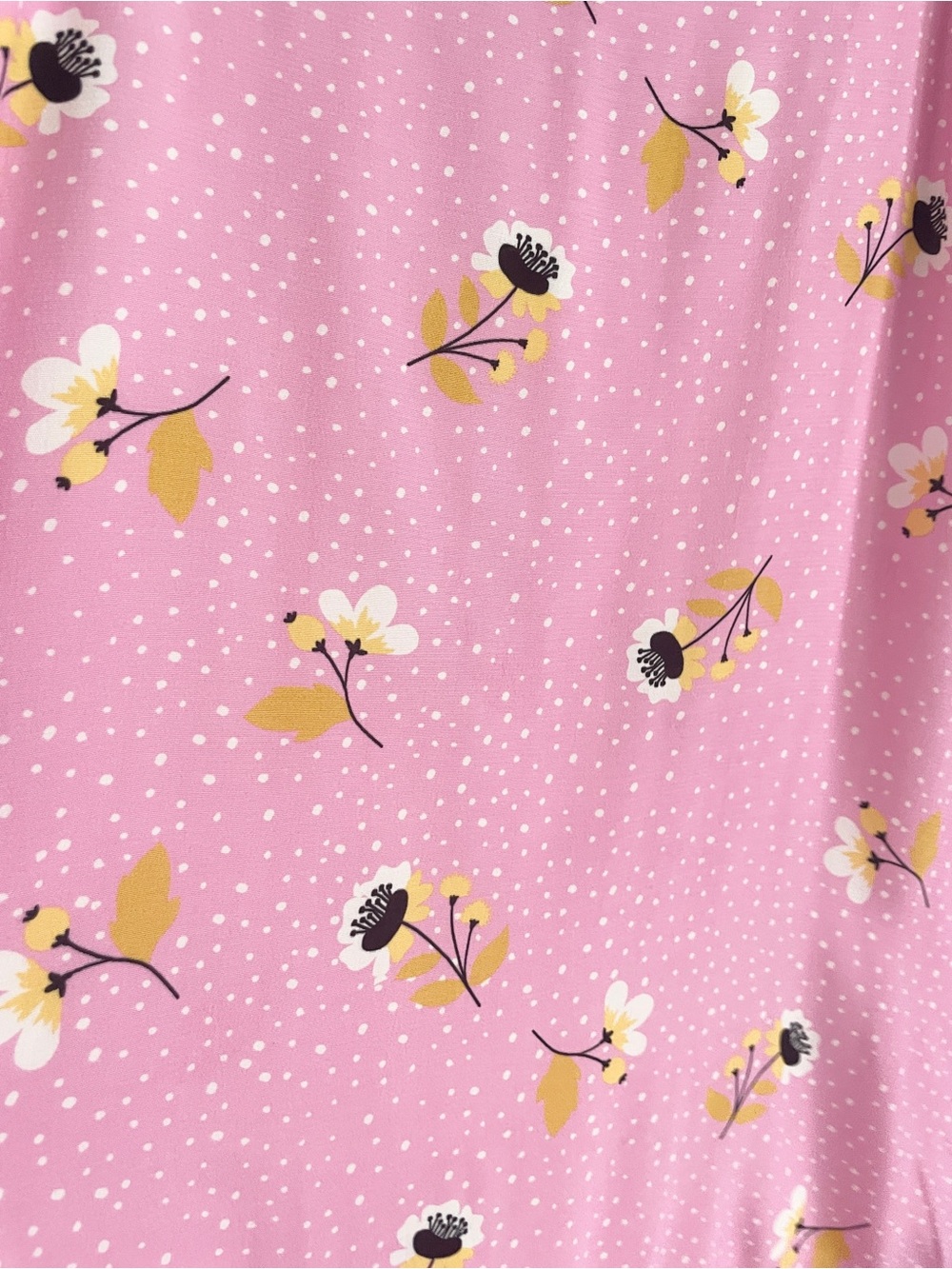 Y2K Floral Polka Dot Siren Midi Skirt Ruffle Hem NWT Tristan Lined Viscose Sz 10 - Picture 7 of 15